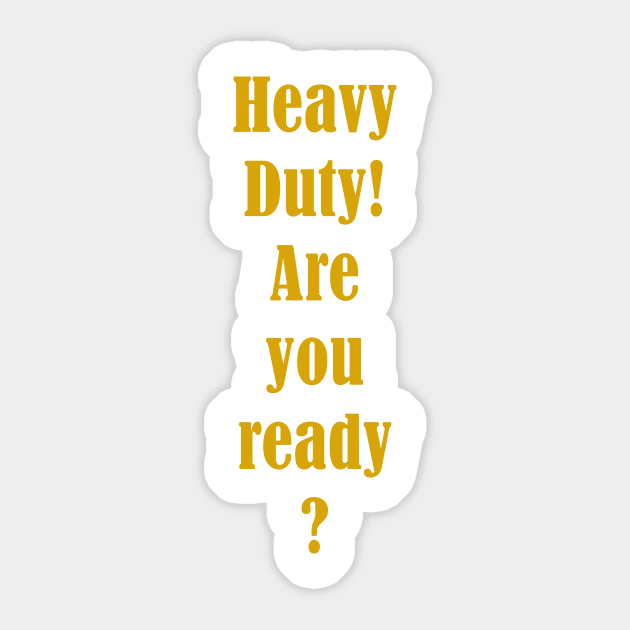 Duty Sticker by The Knights T-shirts